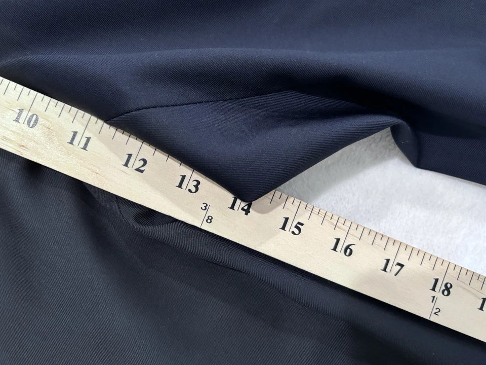 Pantalones Luciano Barbera Para Hombre, Italia 54 EE. UU. 38 Negro Recto, 100% Lana, 670TH3G449 Foto 3 de 4