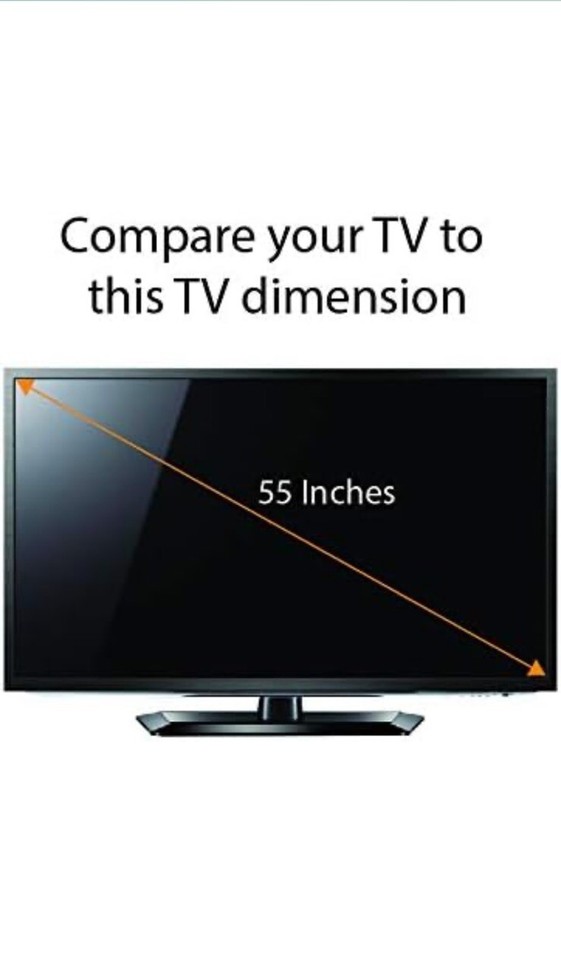 Anti Glare Film TV 55" Blue Light UV Scratch Screen Protector Relieve