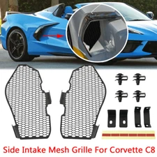 Side Intake Mesh Grill Guards For Corvette C8 Stingray Parts Accessories 2020+