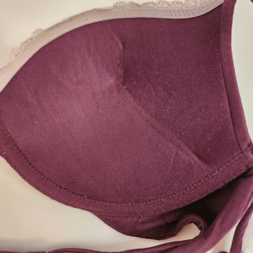 Victoria Secret Body von Victoria Push Up Tauben gepolstert burgunder BH Größe 32D - Bild 14 von 15