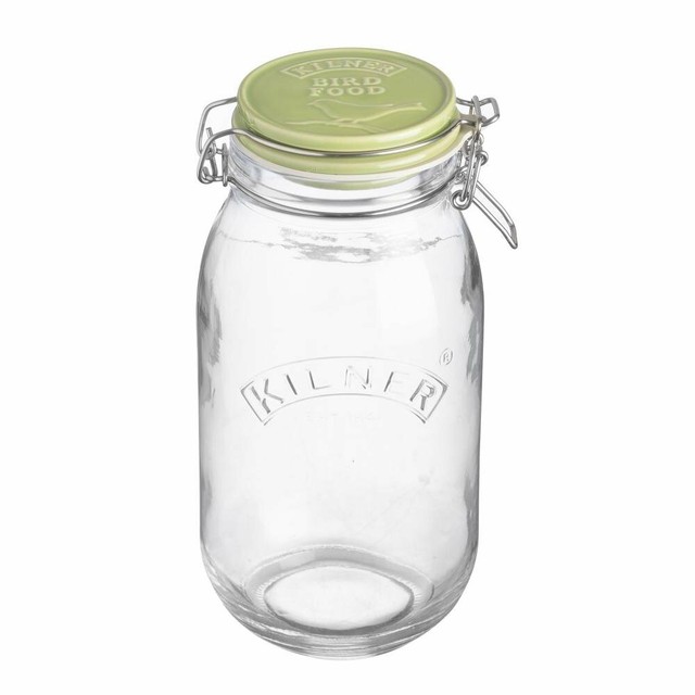 Kilner 2lt Glass Clip Top Bird Treat Food Jar With Airtight Ceramic Lid For Sale Online Ebay