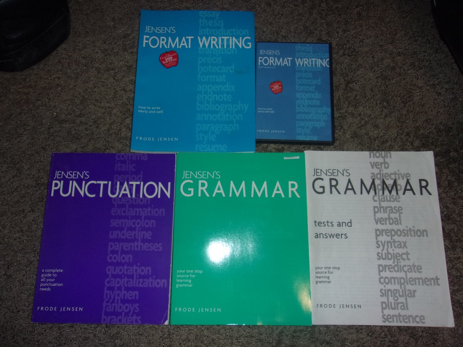 JENSEN S FORMAT WRITING Punctuation Grammar Books DVD Frode Jensen SET jensen-s-format-writing-punctuation-grammar-books-dvd-frode-jensen-set