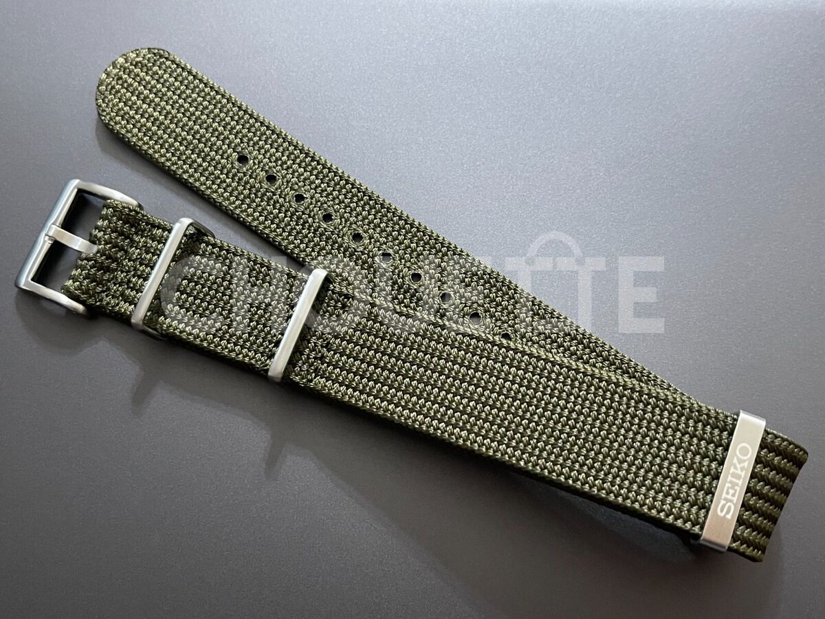 OEM SEIKO Prospex SPB237 6R35-00T0 20mm Green Seichu Fabric OEM SEIKO Prospex SPB237 6R35-00T0 20mm Green Seichu Fabric