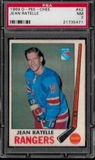 1969 1970 Jean Ratelle # 42 O-Pee-Chee OPC PSA Hockey Card