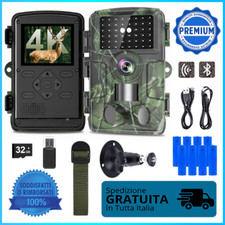 Fototrappola Visione Notturna 4K Videocamera da caccia HD 48MP