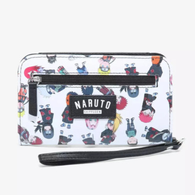 NWT Naruto Shippuden Chibi Characters Tech Wallet Wristlet