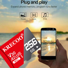 Memory Card High Speed 256GB Micro SD Ultra Class 10 Mini Card for Smartphone