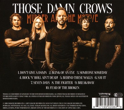 THOSE DAMN CROWS - MURDER AND THE MOTIVE NEW CD