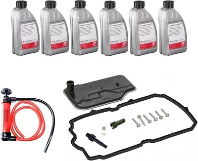 Transmission Service Kit: 6L ATF, Filter, Gaskets, Pan Bolts for Mercedes 2010+ - Bild 1 von 4