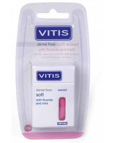 VITIS® DENTAL FLOSS SOFT CON CERA, FLUOR&amp;MINT DENTAID 50mt