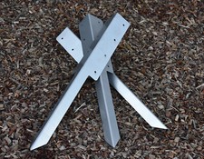 2-Tier CORNER Timber Railway Sleeper Brackets Driveway Pathway Galvanised Steel