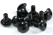 10x Black Aluminium Fairing Bolt m6 x 12mm +4mm Shoulder Step Motorcycle Screw 