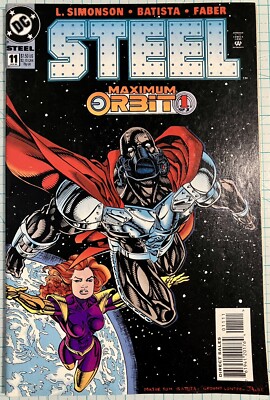 Steel #11 NM-Chris Batista Maxima Cover DC Comics 1995 Louise Simonson