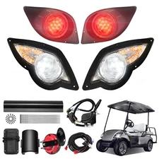 Yamaha G29 Golf Cart Light Kit Newly 12V LED Deluxe Street Legal Part Fit 2007+