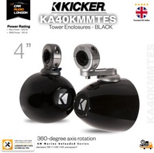 Kicker K40KMMTES 4" Unloaded Tower Lautsprecher Gehäuse Schwarz Paar