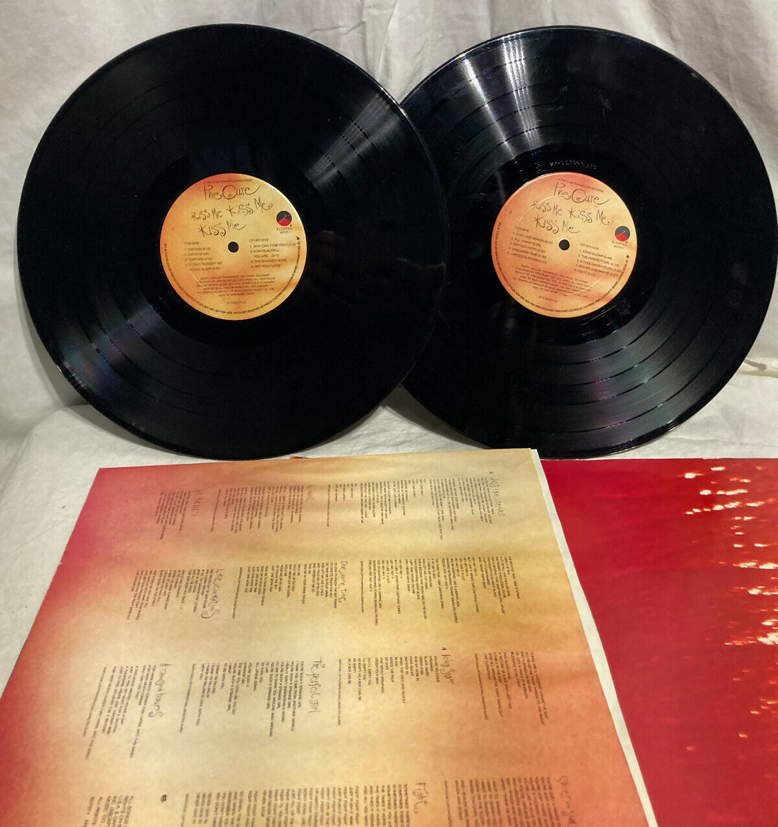 2discs LP Cure Kiss Me Kiss Me Kiss Me 9607371 ELEKTRA 未開封 /00520 THE CURE Kiss Me Kiss Me Kiss Vinyl 1987 Original US Double Album