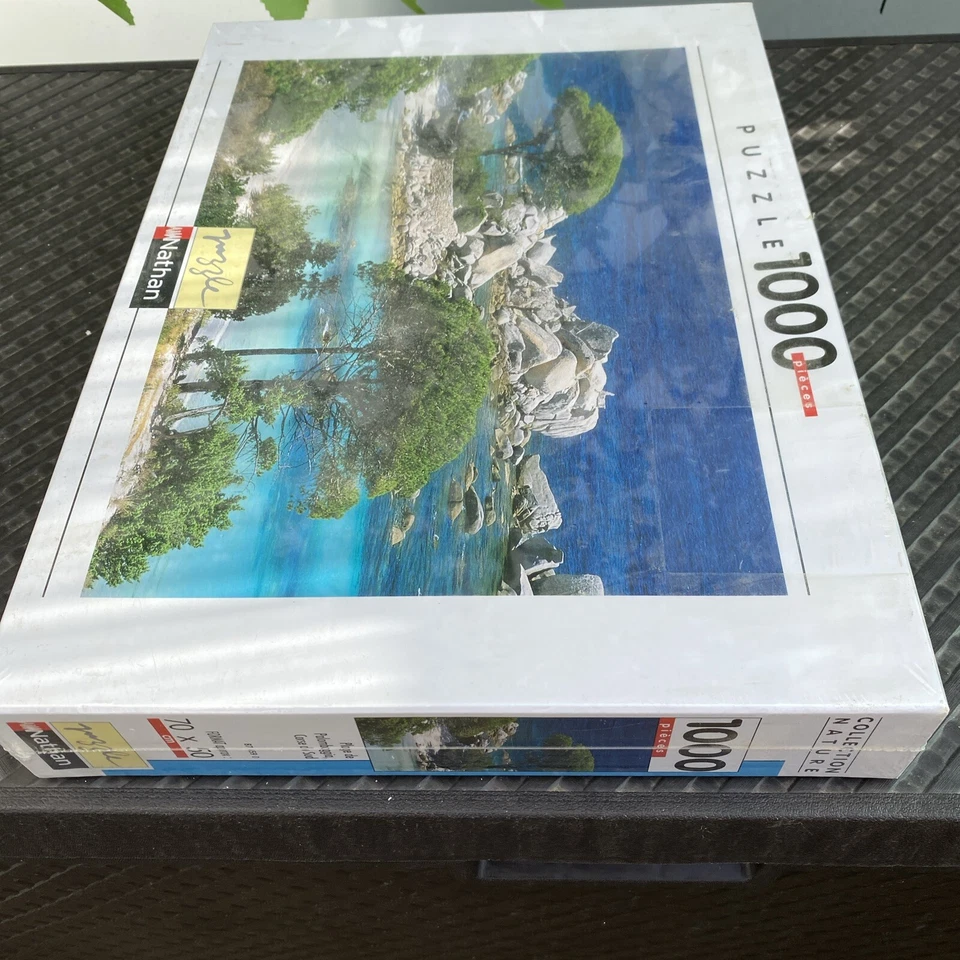 Puzzle 1000 Pièces Plage De Palombaggia Corse Sud 70x50 Nathan - Photo 4/4