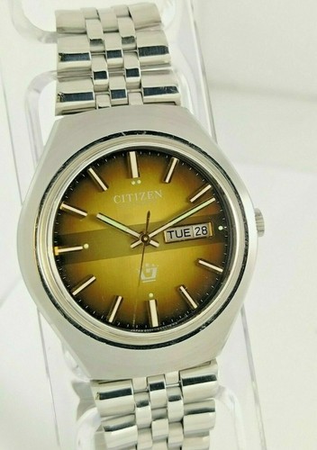 NOS Vintage Citizen automatic watch*Golden Indices, MINT 80's  stock*Day-Date | eBay