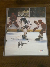 Mike Eruzione AUTOGRAPHED 8x10 PHOTO PSA Authenticated Pose 2