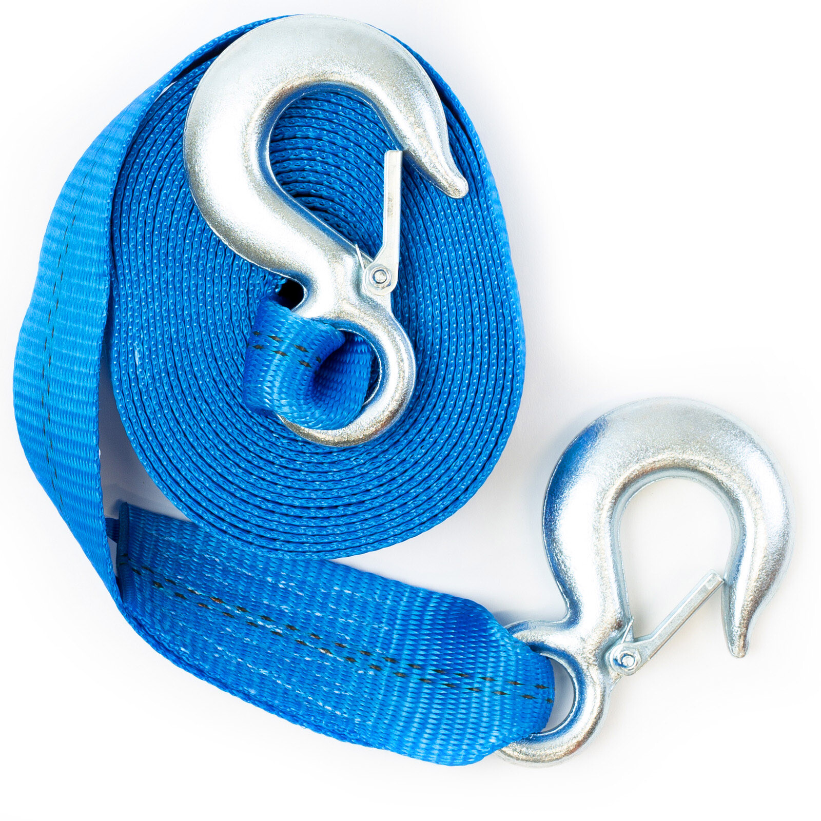 2" x 20' Heavy Duty Recovery Winch Tow Strap Hooks bing Rope Chain