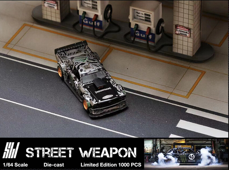 Street Weapon 1:64 Model Car Ford Mustang Hoonicorn RTR & F-150