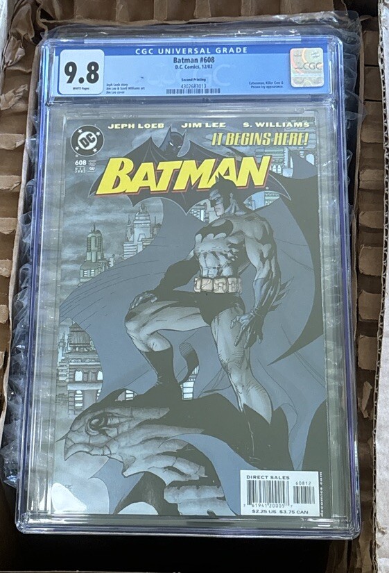 Batman 608 - CGC 9.8 - Jim Lee Cover - 2nd Print - Hush Storyline