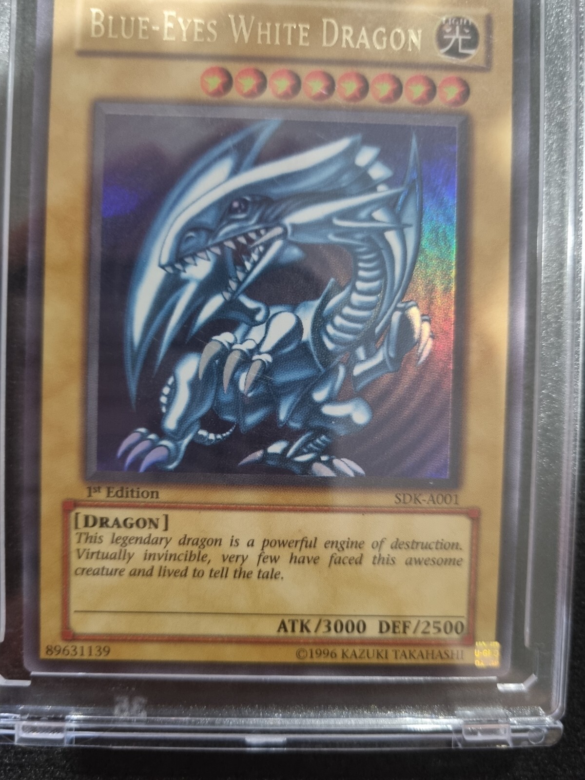 Excellent 1st Edition Australian Blue Eyes White Dragon SDKA001 eBay
