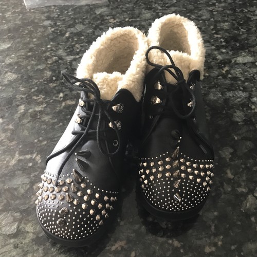 GUCCI BOOTS sz 37 7 clavos tachonados negro $1250 | eBay