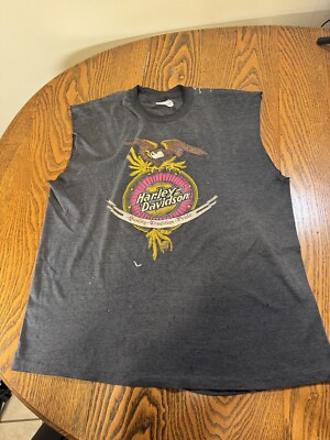 1986 Stedman Harley Davidson Cutoff Size XL