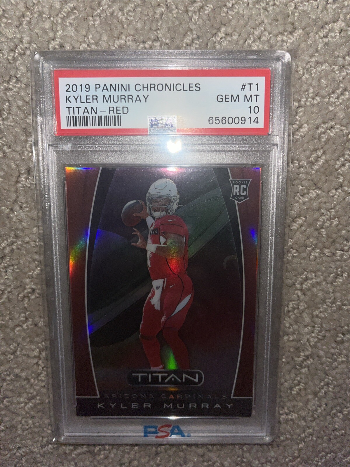 Kyler Murray Panini Chronicles Titan #T1 Red