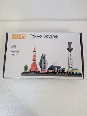 KLMEi Tokyo Skyline Mini Building Blocks #8006 -NEW Opened Box -1880pcs