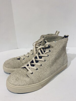 Toms Women’s TRVL Lite High Top Color Birch Shaggy Suede Sneakers 