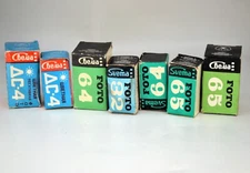 7 EMPTY 35mm B&W/COLOR USSR SHOSTKA SVEMA FILM BOXES FROM 1980s/1990s (SET №2)