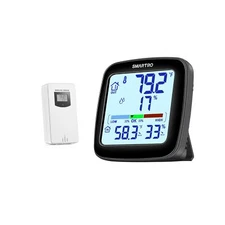 SMARTRO SC92 Professional Indoor Outdoor Thermometer Wireless Digital Hygrome...