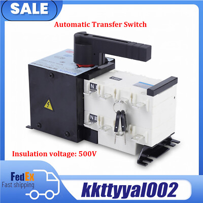 400 V 100 Amp Generator Automatic Transfer Switch 4P 50/60HZ Dual Power PC Level