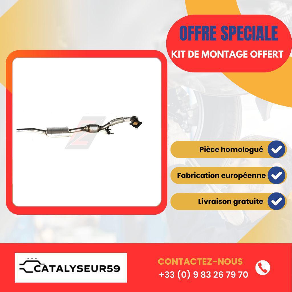 Catalyseur haute réduction de pollution pour Audi A3 Quattro 2.0 TFSI