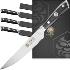 Kessaku 5" Steak Knife Set - Dynasty Series - German HC Stainless Steel