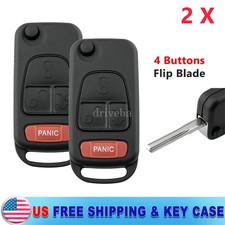 2 For 2003 2004 2005 Mercedes Benz Ml350 Keyless Remote Fob Flip Key Case Shell 2 For 2003 2004 2005 Mercedes Benz Ml350 Keyless Remote Fob Flip Key Case Shell