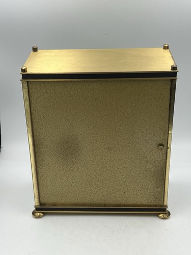 Hettich Tischuhr Drehpendeluhr Messing Gehäuse VINTAGE Uhr Magnet Werk - Bild 10 von 14