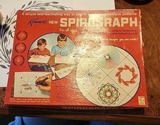 Vintage Kenner Spirograph Set Toys Drawing Graphics with open Refill Kit