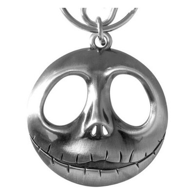 Nightmare before Christmas Metall-Schlüsselanhänger Jack Head with Bow