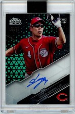 2020 Topps Chrome Black Shogo Akiyama Rookie Auto Green /99 Reds