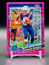 2023 Donruss Optic Demario Douglas Pink Velocity Prizm RC Rated Rookie /79