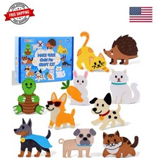 Puppy Sewing Kit for Kids - 10 in 1 Pet Kids Sewing Crafts Kit for Beginners ...