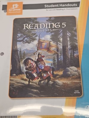 BJU Reading 5 Student Handouts (Brand New In Plastic)