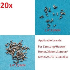 20x Mobile Phone Screws 3.0mm 3.5mm for Samsung Huawei Xiaomi Nokia LG Asus