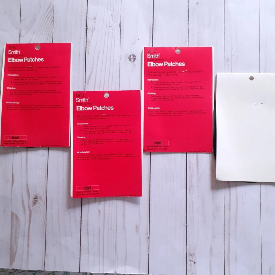 Dritz Smith Suede Elbow Patches & Scovill Clinton Leather Patches / Scraps - Image 2 of 4