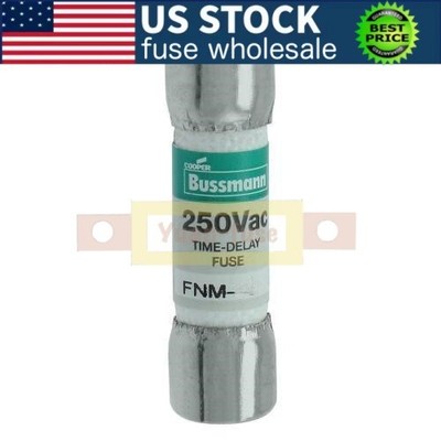 10PCS New Eaton Bussmann FNM-20 20A 250V Time-Delay Fuse