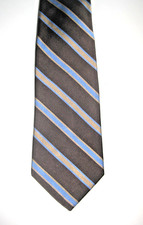 Brooks Brother Silk Neck Tie Brown Stripe 63 Inch