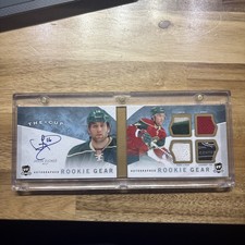 2012-13 The Cup Jason Zucker Autographed Rookie Gear 17/25 Rookie Patch Auto